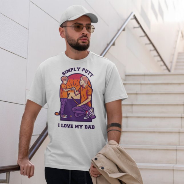 T-shirt Père Et Fils Jouant Au Golf (Créateur téléchargé)