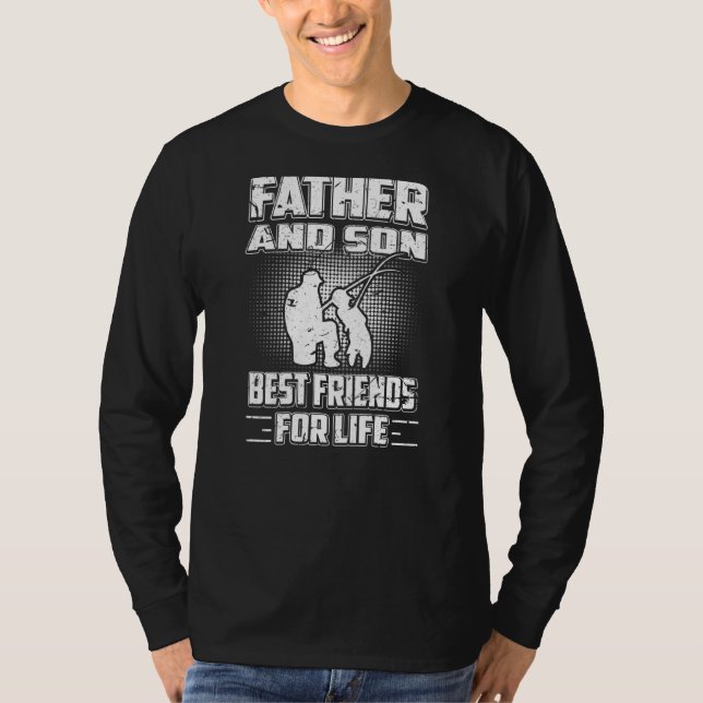 T-shirt Père Et Fils Meilleurs Amis Pour La Vie Perfect Fi (Devant)