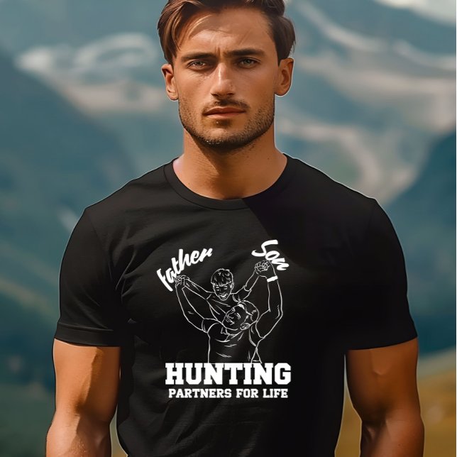 T-shirt Père et Fils, Partenaires de chasse pour la vie (Créateur téléchargé)