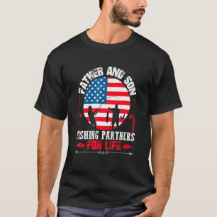 T-shirt Père Et Fils Partenaires De Pêche À Vie