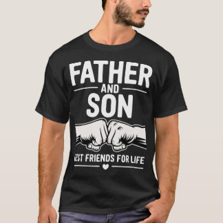 T-shirt Père et fils poing contre poing Lien indestructibl