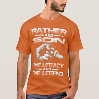 T-shirt Père et FilsLa Légende etl'Héritage vintage