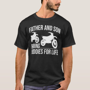 T-shirt Père et son équitation Buddies pour la vie Motocro