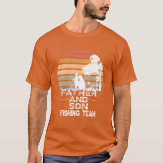 T-shirt Père Et Son Fishingeam Rétro