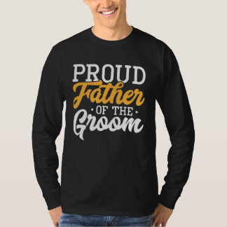 T-shirt Père fier du marié, participation au mariage