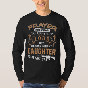 T-shirt Père Fier Papa Tee Si Tu Mains Ma Fille