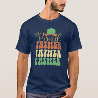 T-shirt Père fier rétro