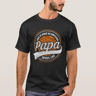 T-shirt Père Fille Parents Forte rétro