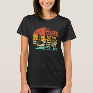 T-shirt Père & Fils Partenaires De Pêche Pour La Vie Retro