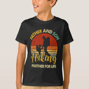 T-shirt Père Fils Randonnée Partenaire Pour L'Humour À Vie