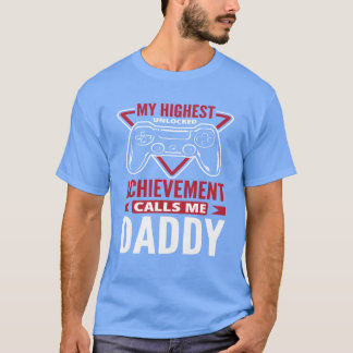 T-shirt Père Gamer Papa fille Fête des pères
