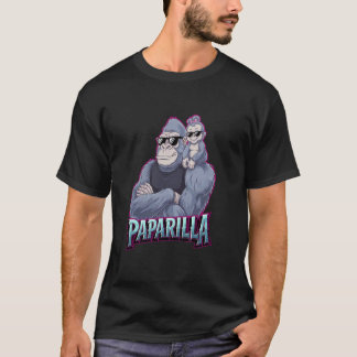 T-shirt Père gorille Paparilla  Papa et Fille