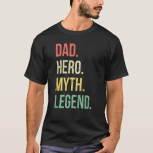 T-shirt Père Héros Père légendaire papa papa Plaisanterie
