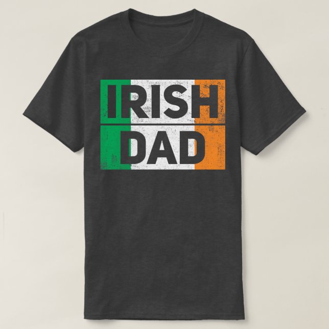 T-shirt Père irlandais Fête des pères Vintage (Design devant)