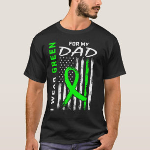 T-shirt Père Je Porte Le Vert Pour Mon Père Maladie Du Rei