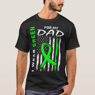 T-shirt Père Je Porte Le Vert Pour Mon Père Maladie Du Rei