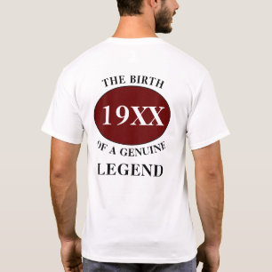T-shirt Père Légende Toute année Humour Monogramme Nom ini