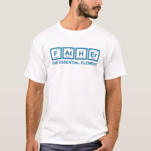 T-shirt Père L'Élément Essentiel Papa Père Science Ch