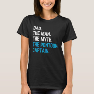T-shirt père l'homme le mythe le capitaine du ponton marin