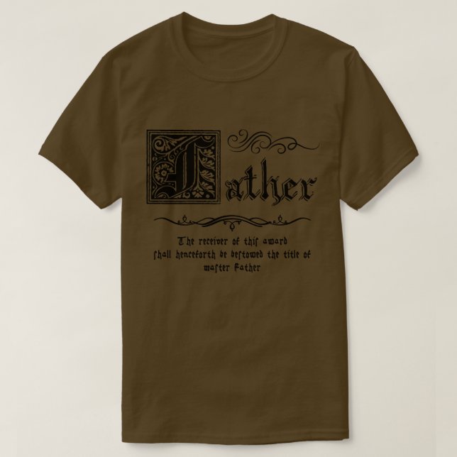T-shirt Père maître médiéval (Design devant)