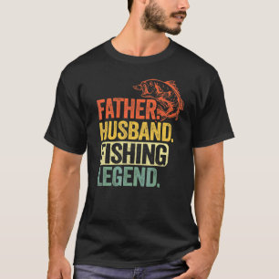 T-shirt Père mari de pêche légende pêcheur de bar homme