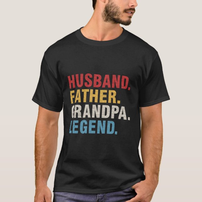 T-shirt Père mari grand-père Légende Fête des pères Papa P (Devant)