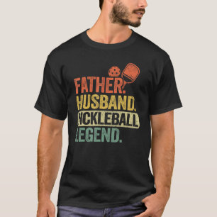 T-shirt Père Mari Pickleball Legend Grand-Père Hommes Pick