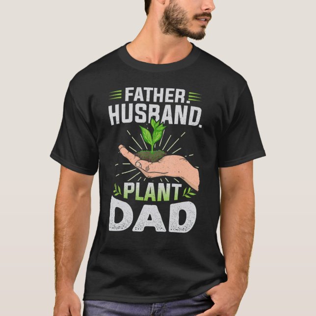 T-shirt Père Mari Plante Papa Planter Paysages Garde (Devant)
