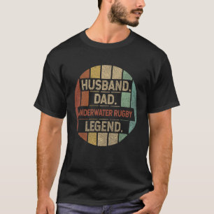T-shirt Père mari sous l'eau Rugby Legend Vintage