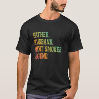 T-shirt Père Mari Viande Fumeur Légende Griller Papa Mea
