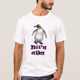 T-shirt Père mignon d'oiseaux pingouins