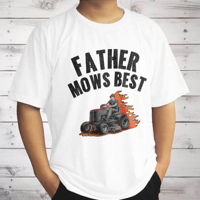 T-shirt Père Mows Meilleur Amusant Papa Feu Feu Flamme Pel (Créateur téléchargé)