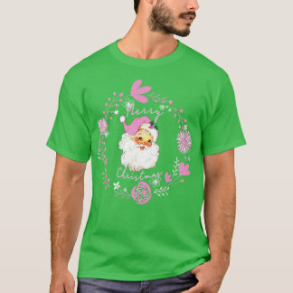 T-shirt Père Noël2 rose