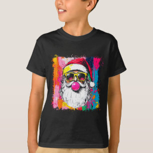 T-shirt Père Noël à l'aquarelle Prépa Bubble Gum Nk Sungle