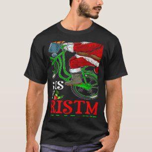 T-shirt Père Noël À Vélo À cheval C'Est Mon Noël