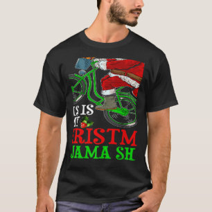 T-shirt Père Noël À Vélo À cheval C'Est Mon Noël