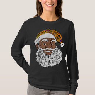 T-shirt Père Noël Africain Kente Casquette Funny Christ Af