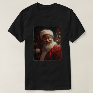 T-shirt Père Noël afro-américaine