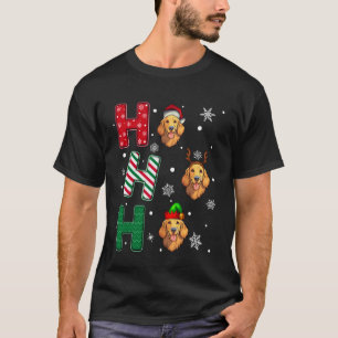 T-shirt Père Noël amateur de chien Retriever doré Noël