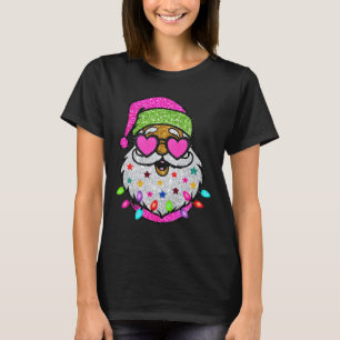 T-shirt Père Noël amusant avec des lunettes de soleil Chri