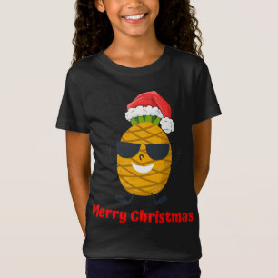 T-Shirt Père Noël Ananas Joyeux arbre de Noël Pyjama Vacat