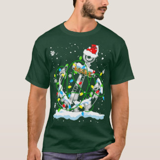 T-shirt Père Noël Ancre Cool feux de Noël
