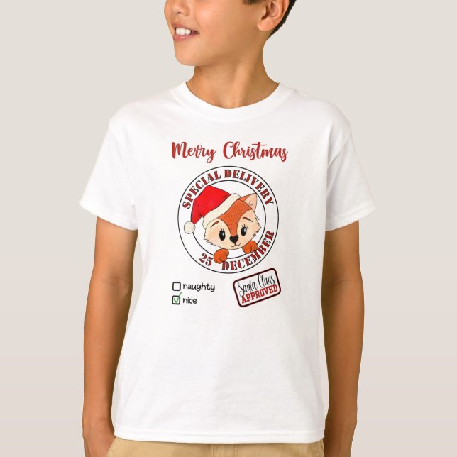 T-shirt *~* Père Noël Approuvé Livraison Spéciale Naughty  (Devant)