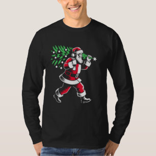 T-shirt Père Noël Arbre de Noël Humour Noël Fantastique No