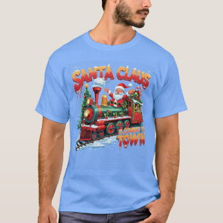 T-shirt Père Noël arrive à Noëlpluie drôle