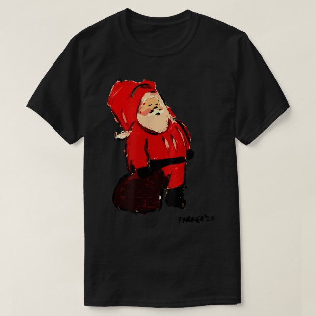 T-shirt Père Noël Art par Parker 2020  (Design devant)