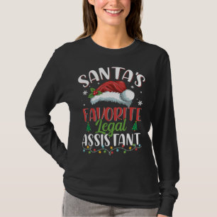 T-shirt Père Noël Assistant juridique préféré Noël Père No