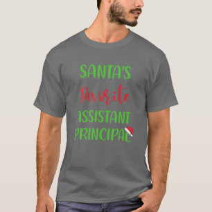T-shirt Père Noël Assistant principal principal Pyjama Chr