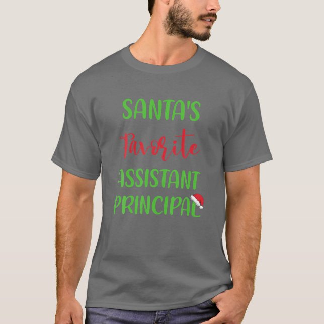 T-shirt Père Noël Assistant principal principal Pyjama Chr (Devant)
