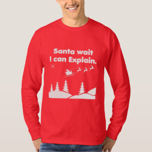 T-shirt Père Noël Attendez Je Peux Expliquer L'humour De N